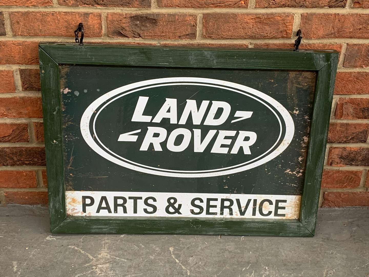 <p>Metal Made Land Rover Parts and Service Hanging Sign</p>