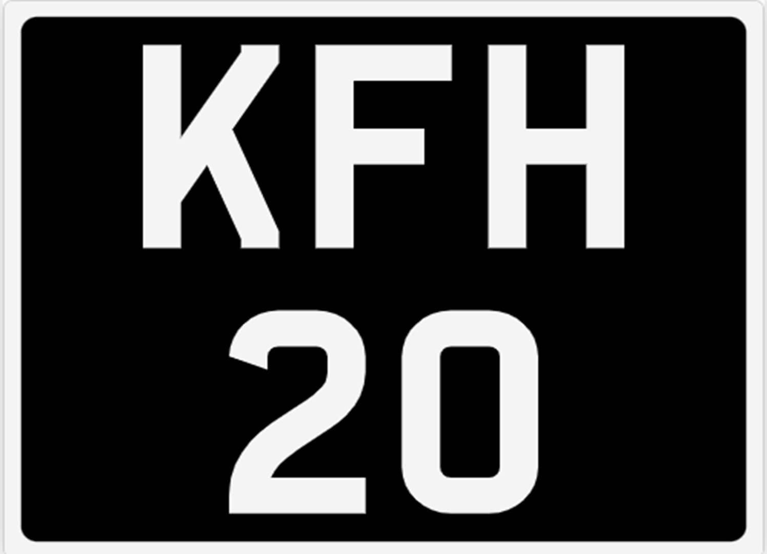 <p>&nbsp; KFH 20 REGISTRATION NUMBER</p>