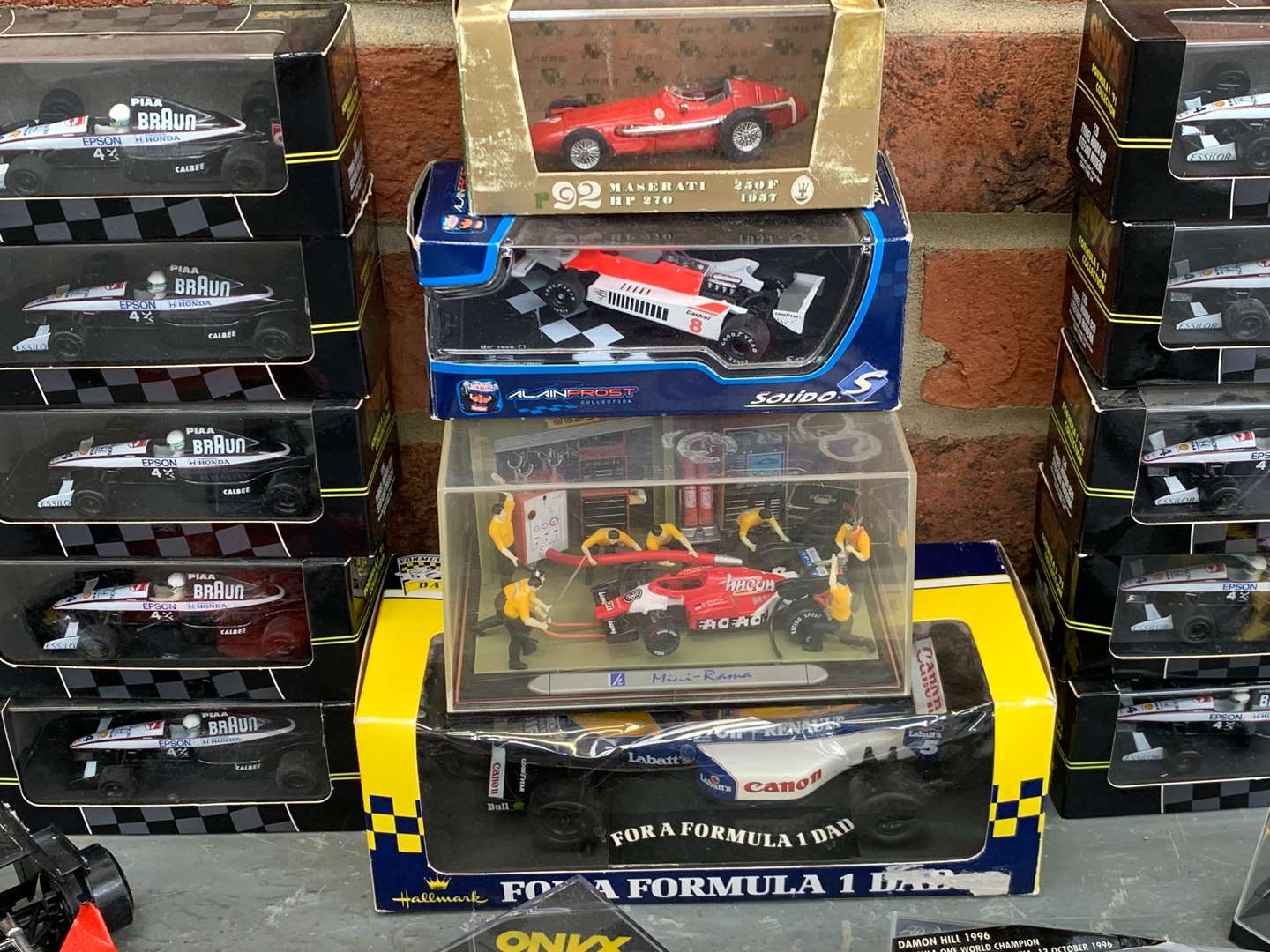 <p>Quantity of Boxed F1 Die Cast Cars</p>