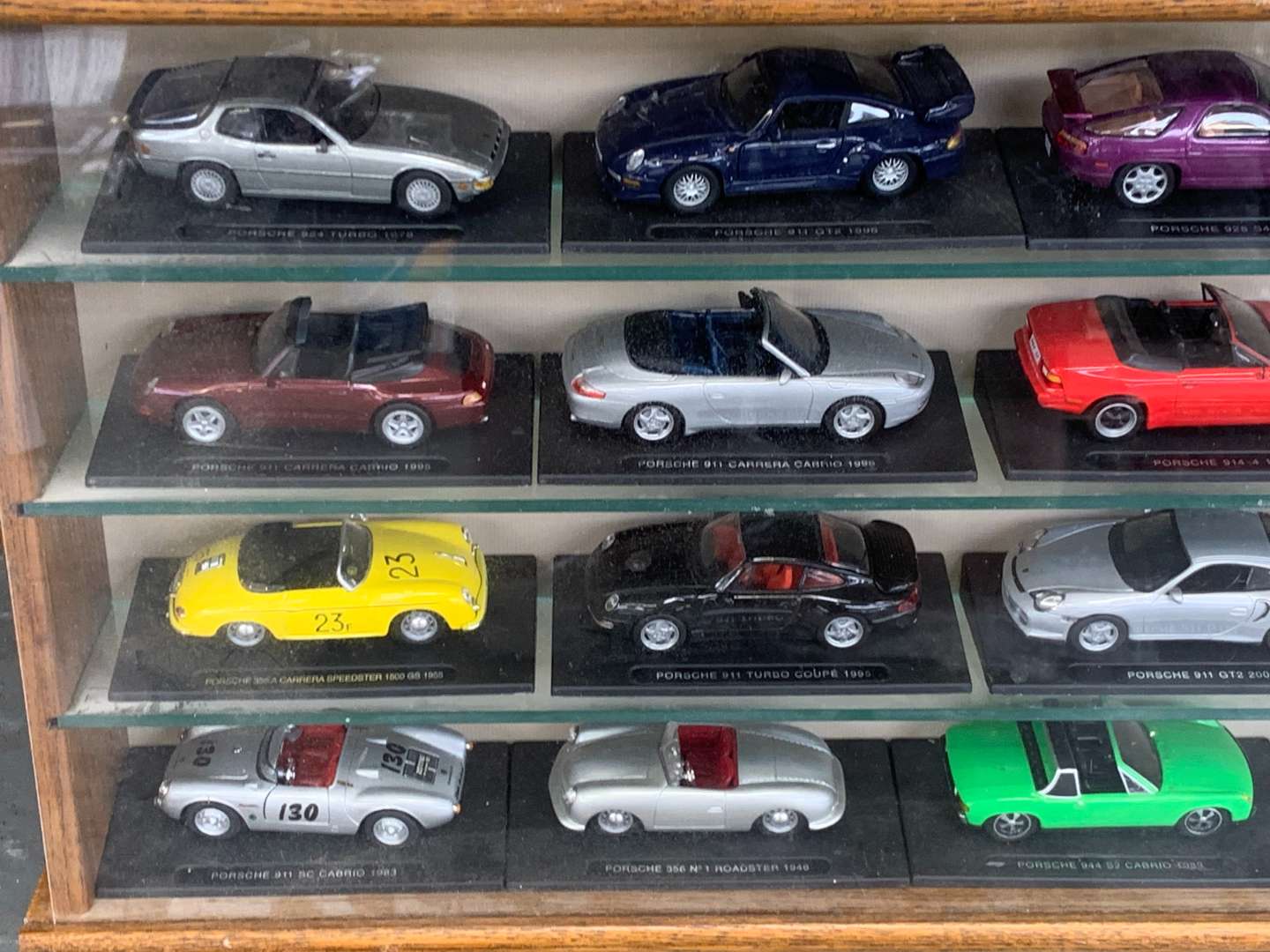 <p>Display Case of Porsche Die Cast Model&nbsp;</p>