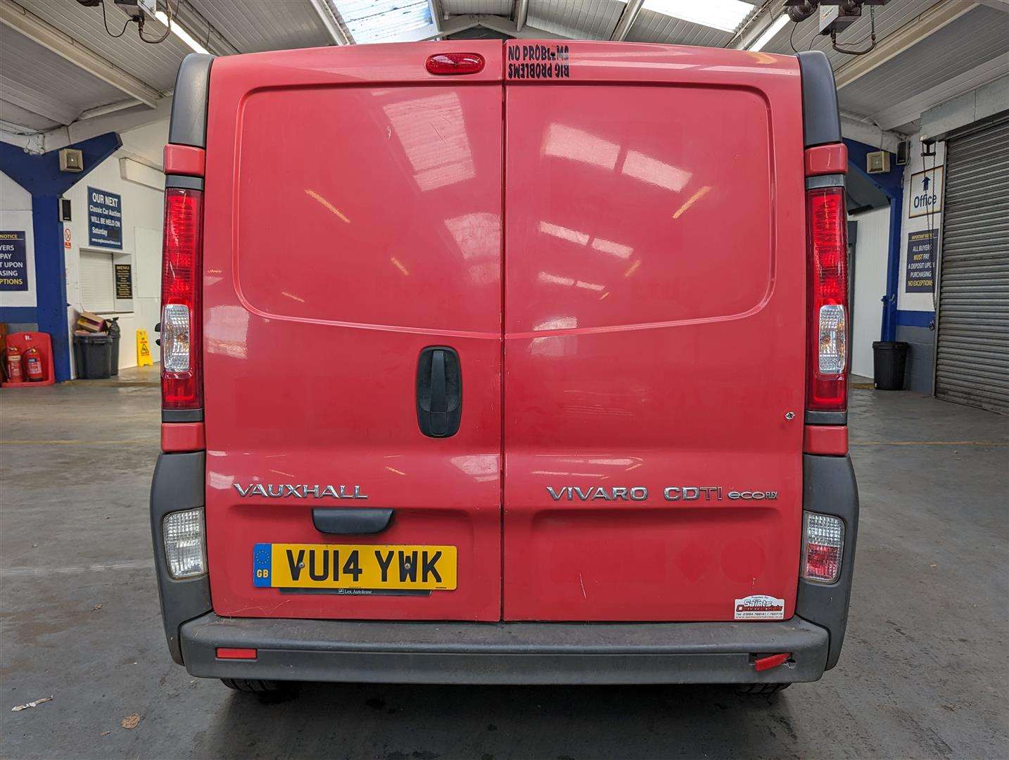 <p>2014 VAUXHALL VIVARO 2900 ECOFLEX CDTI</p>