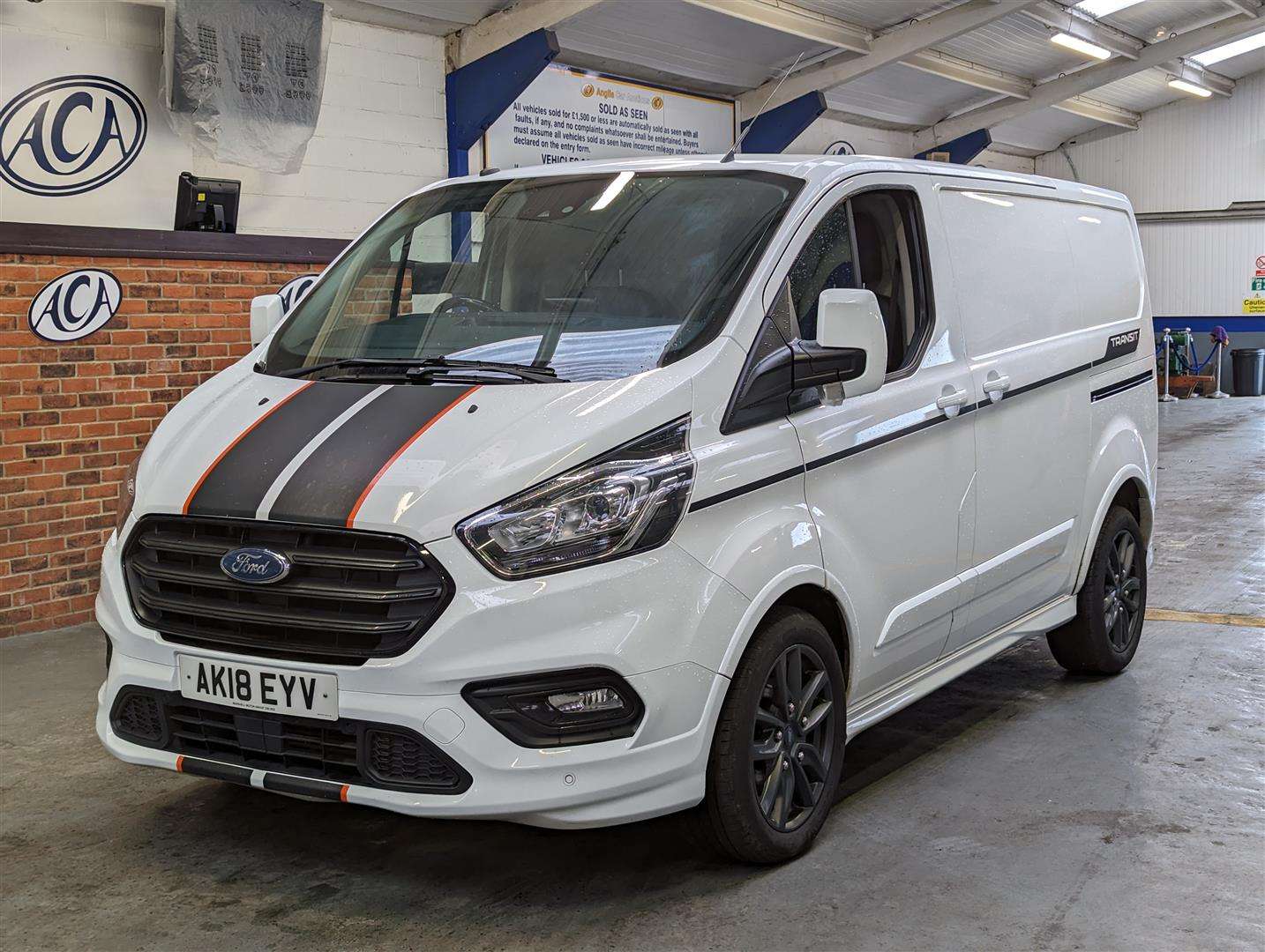 2018 FORD TRANSIT CUSTOM 290 SPORT Wednesday 18th October 6pm Anglia Car Auctions