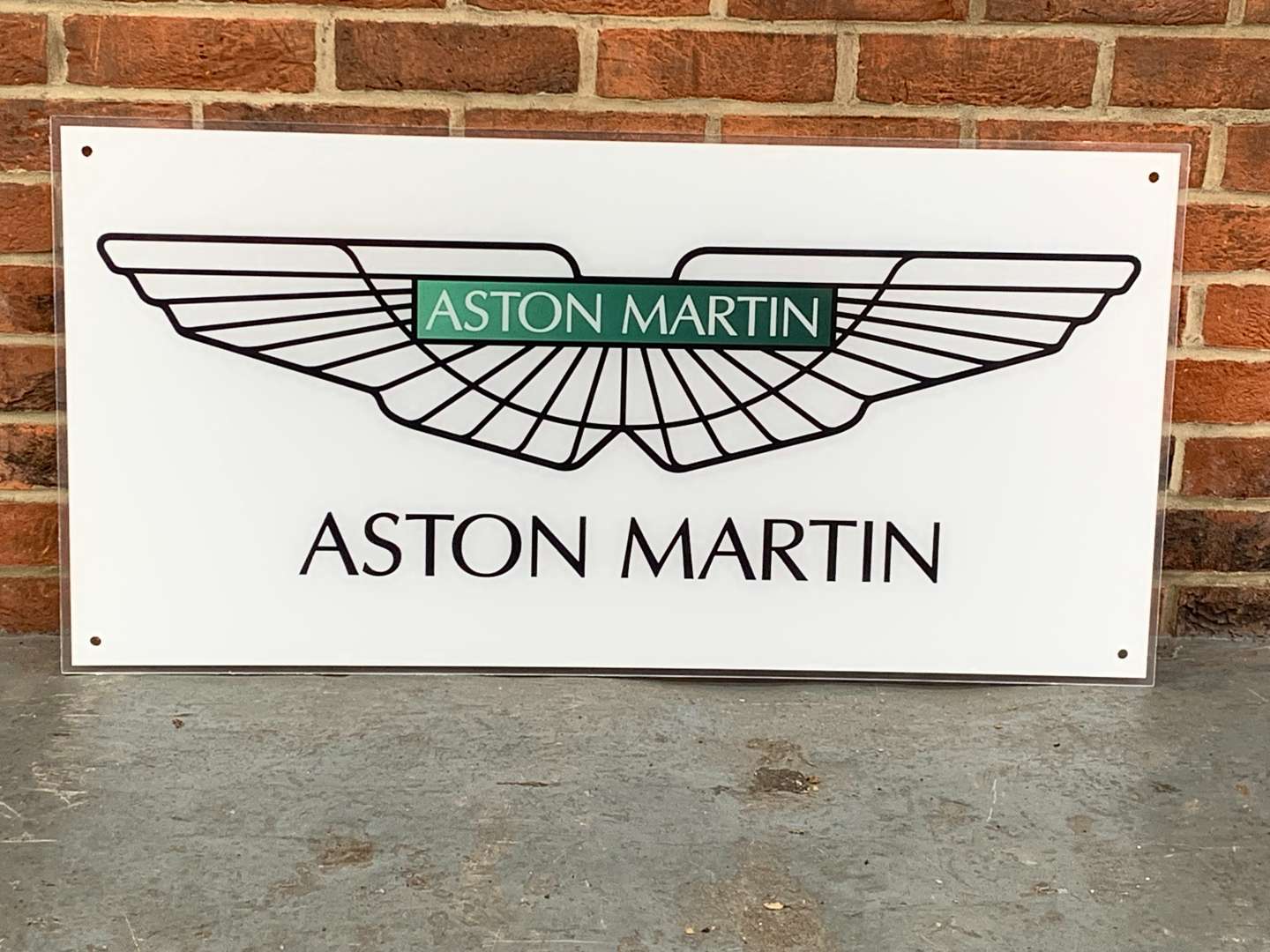 <p>Aston Martin Perspex Sign</p>