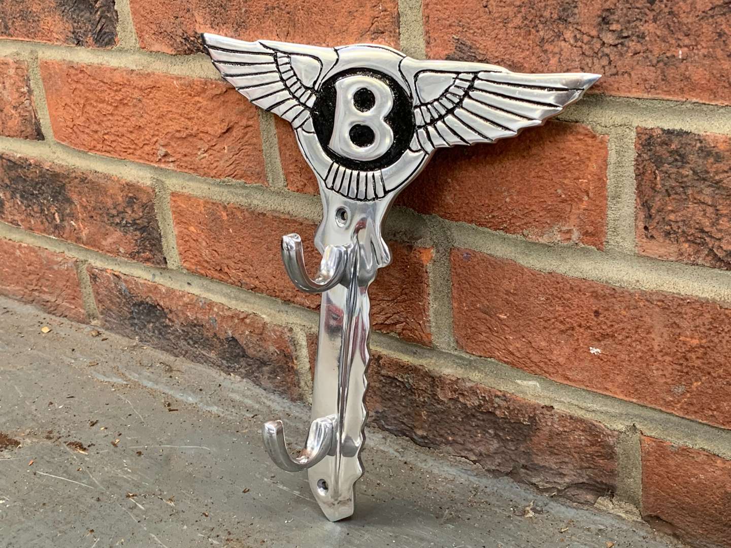 <p>Bentley Emblem Aluminium Coat Hook</p>
