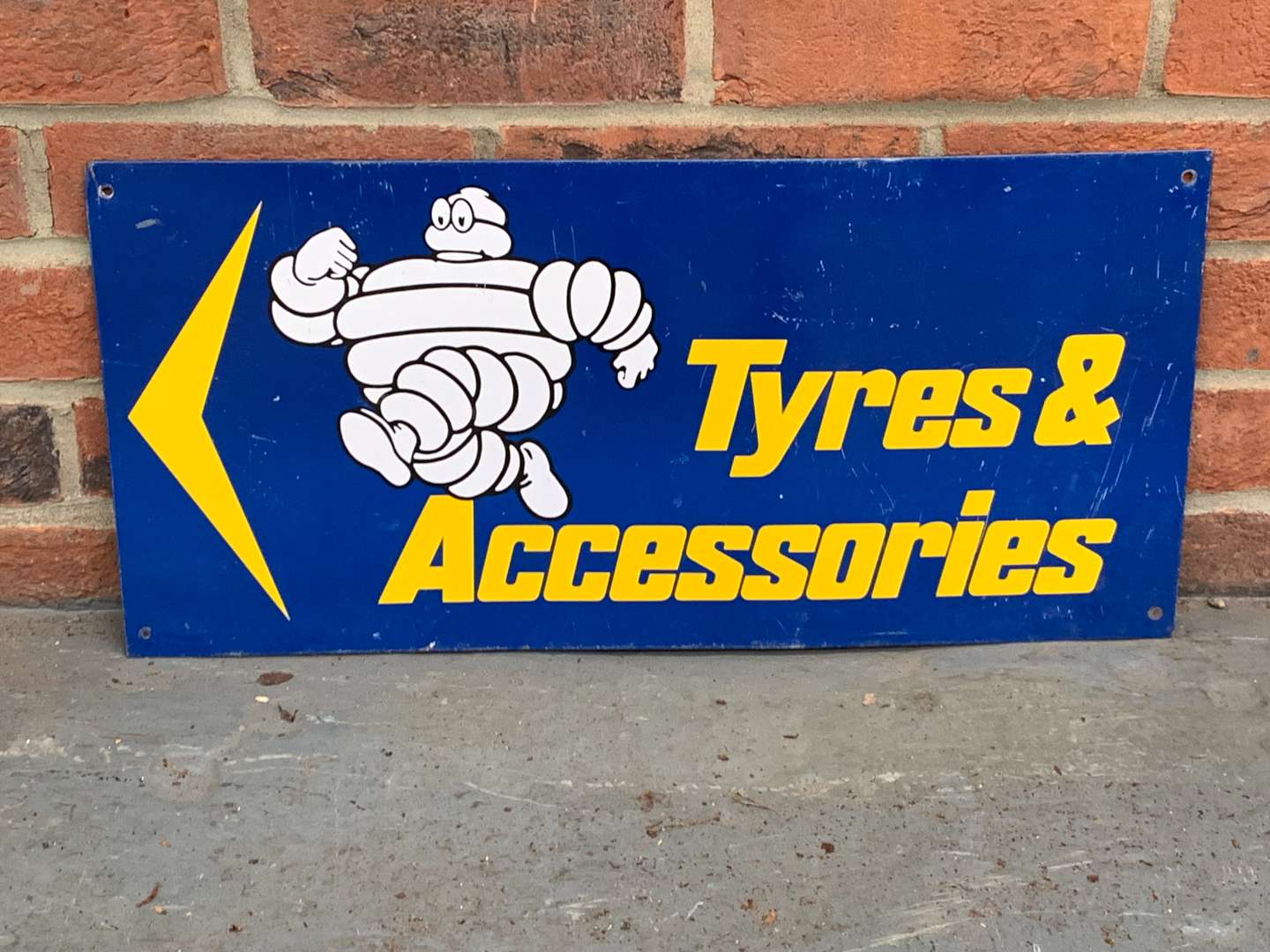<p>Tin Michelin Tyre's and Accessories Sign</p>