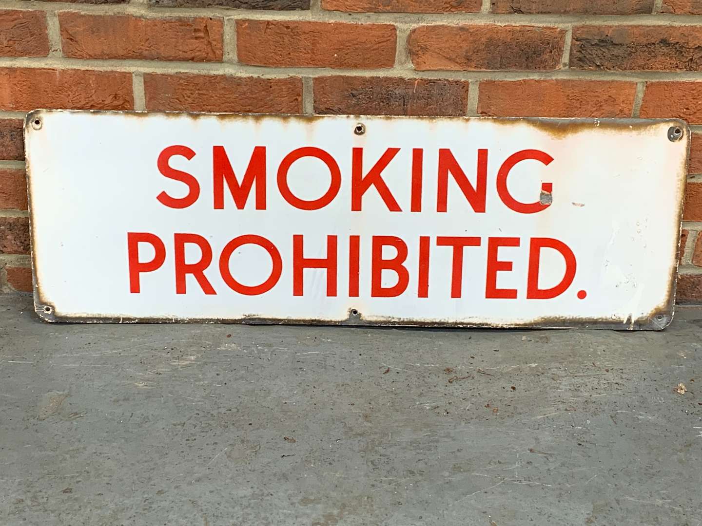 <p>Smoking Prohibited Enamel Sign</p>