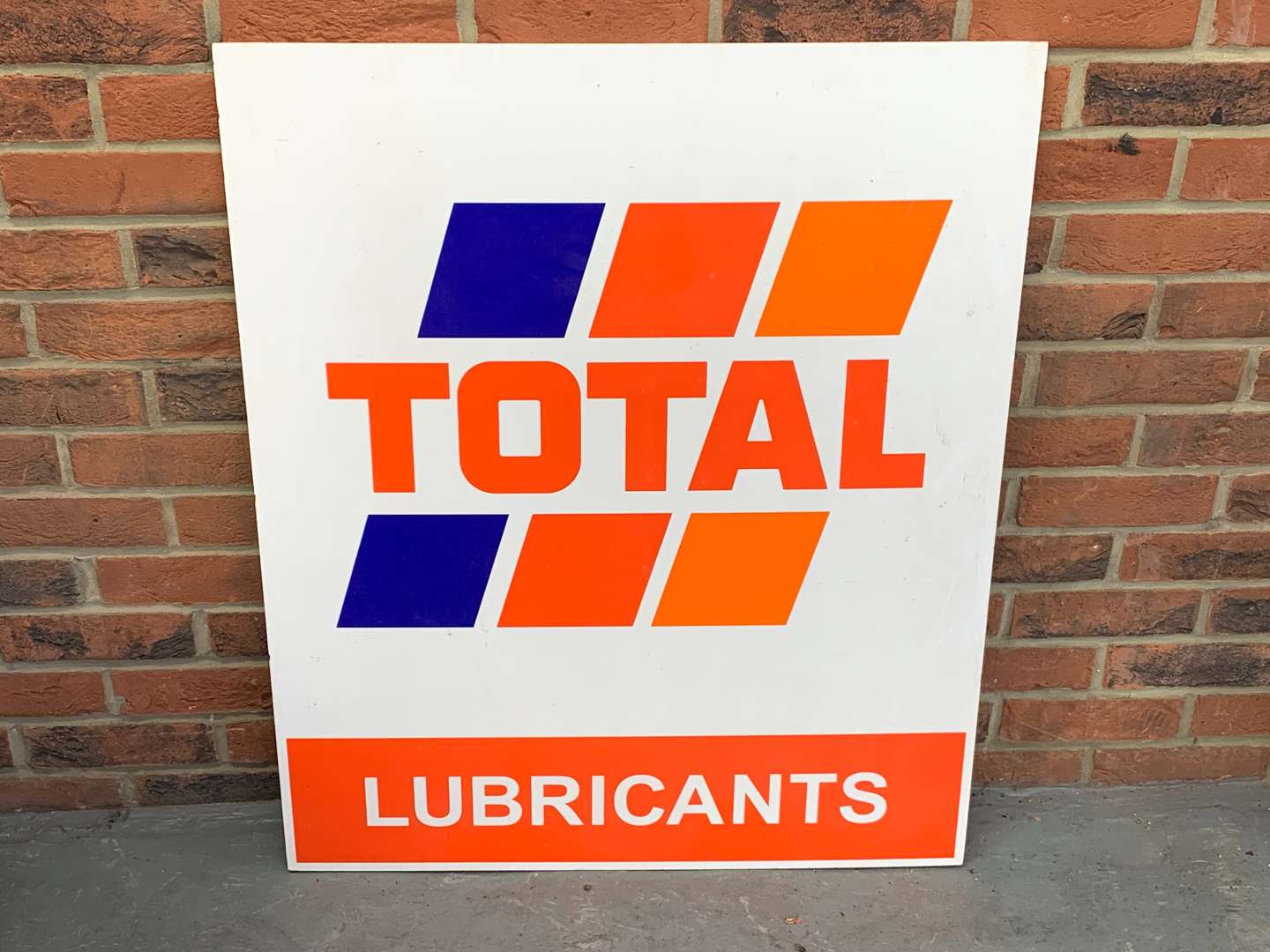 <p>Total Lubricants Plastic Sign</p>