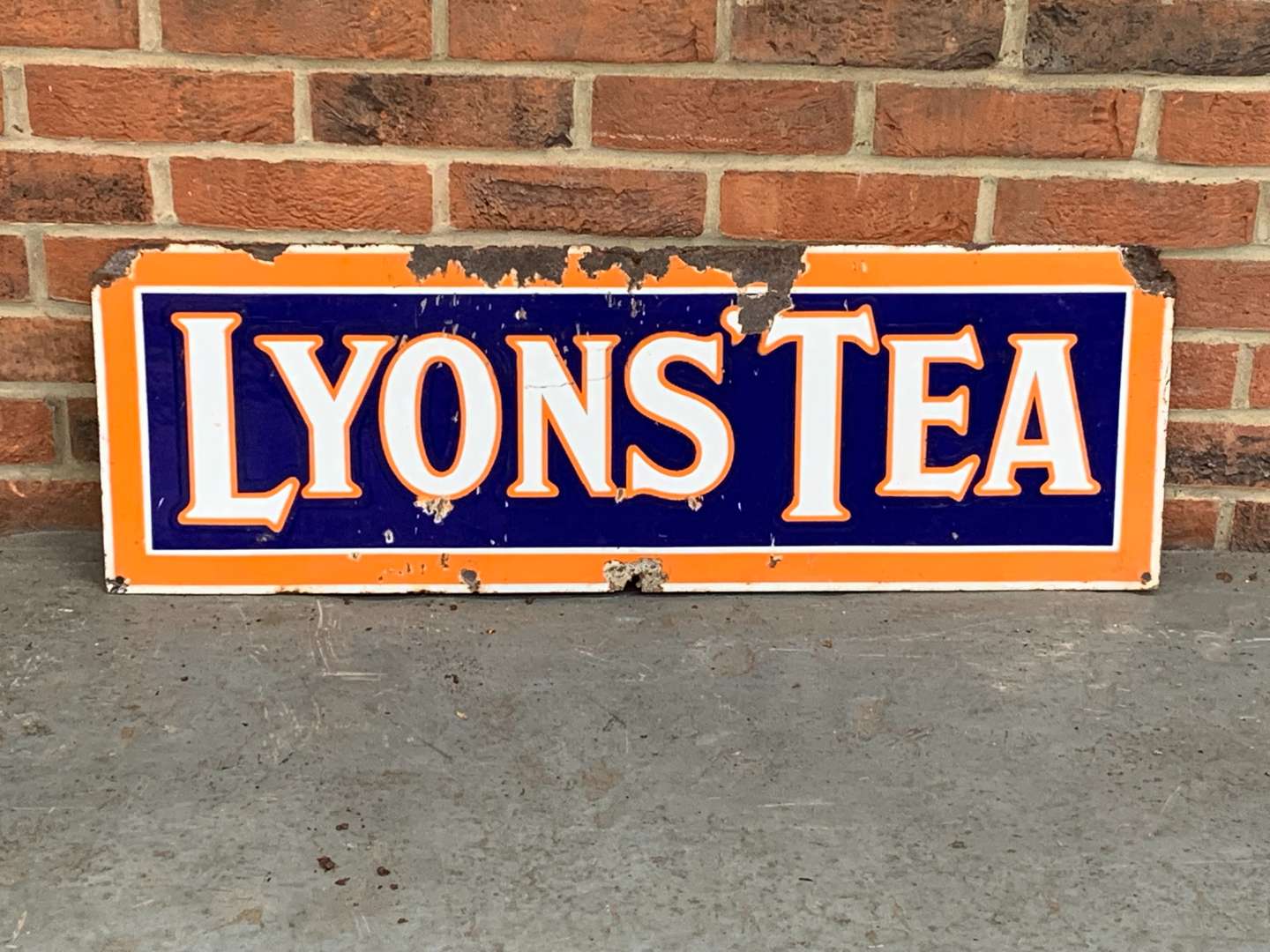 <p>Lyons Tea Enamel Sign</p>