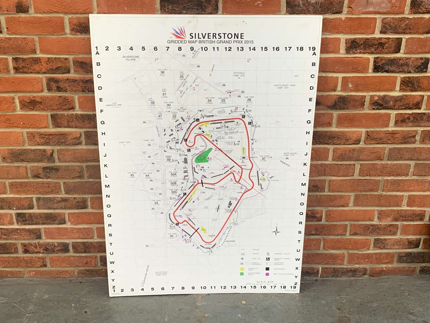 <p>Silverstone Gridded 2015 British GP Map&nbsp;</p>