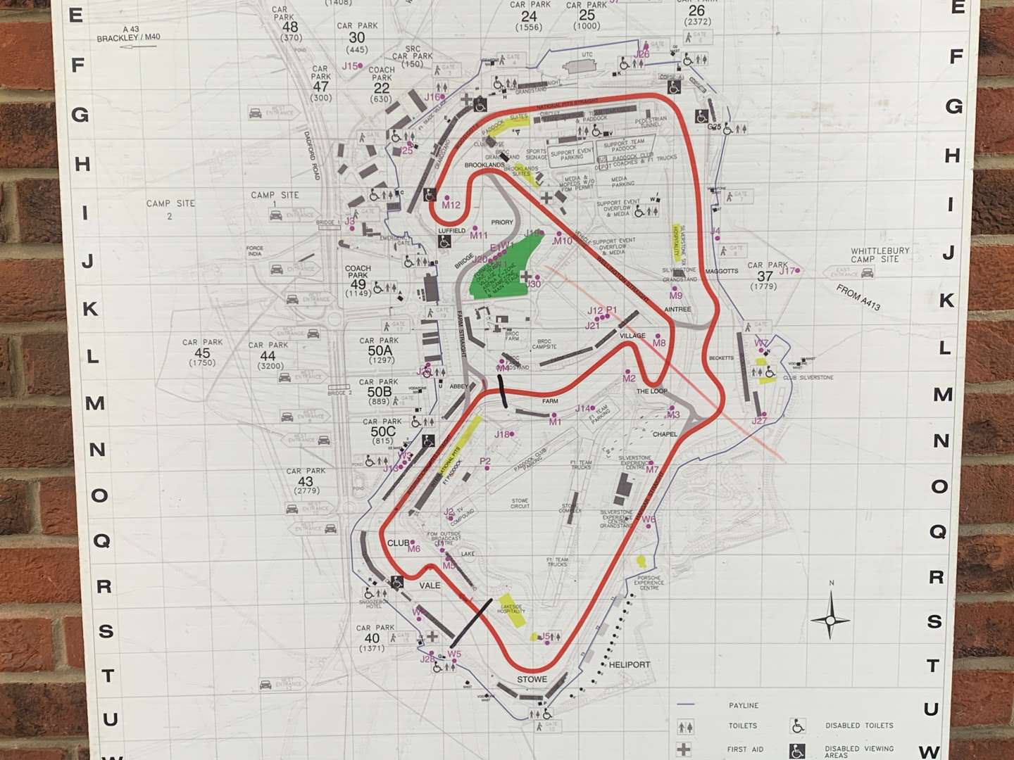 <p>Silverstone Gridded 2015 British GP Map&nbsp;</p>
