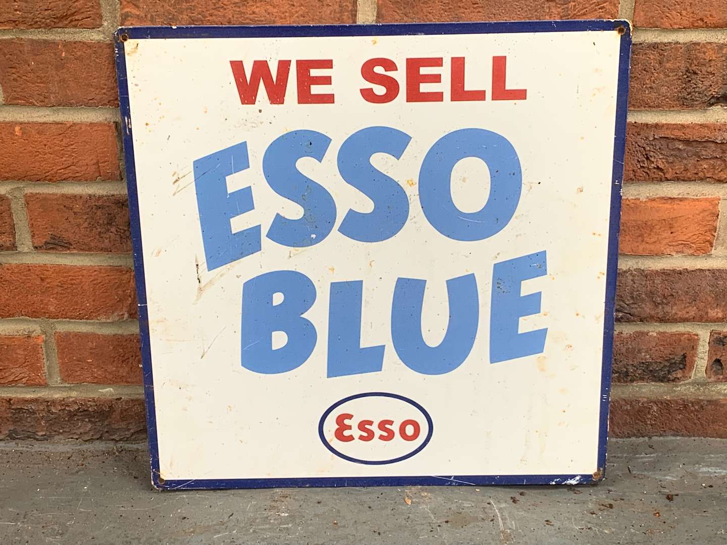 <p>We Sell Esso Blue Metal Sign</p>