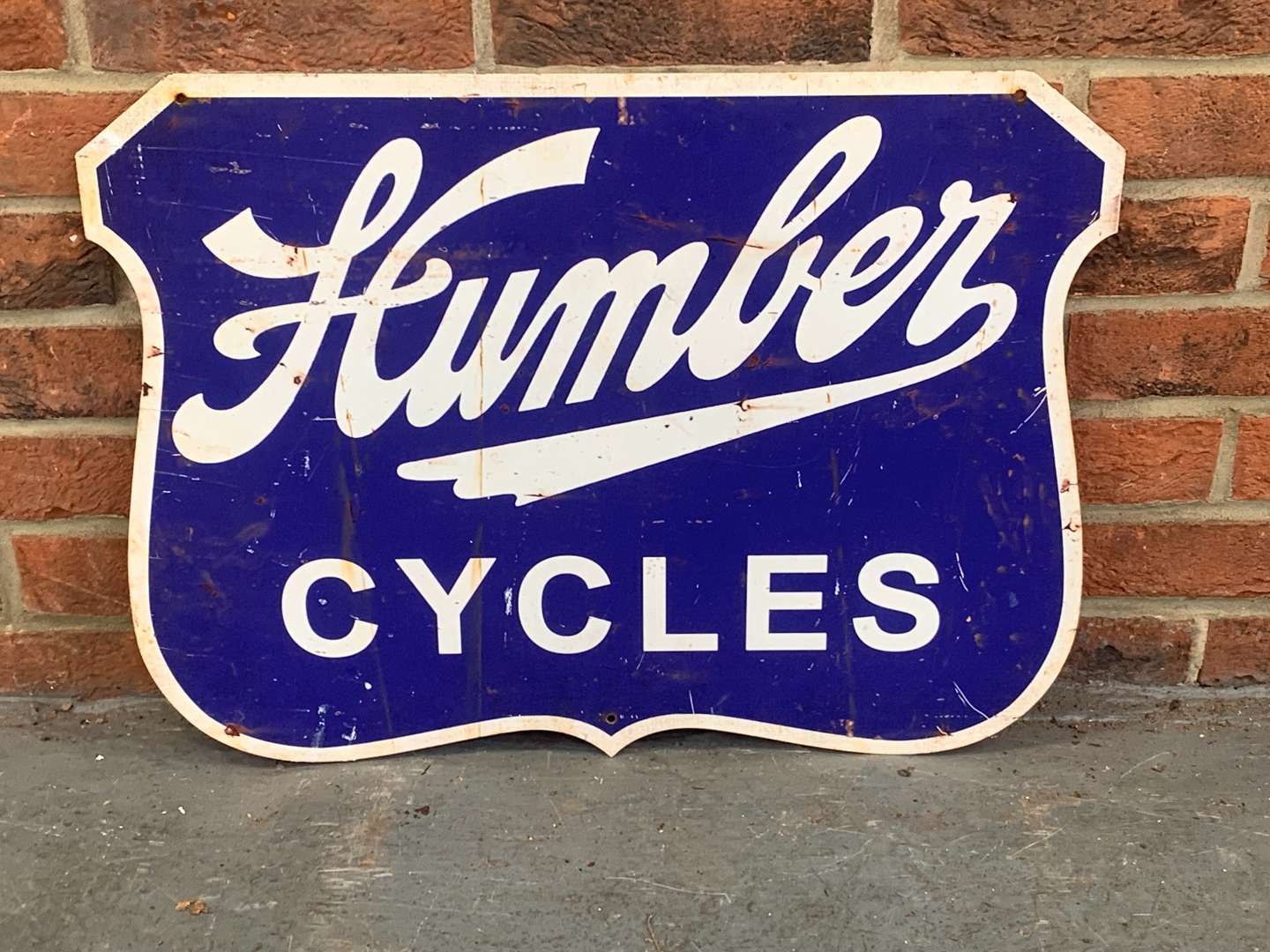 <p>Humber Cycles Metal Made Sign</p>