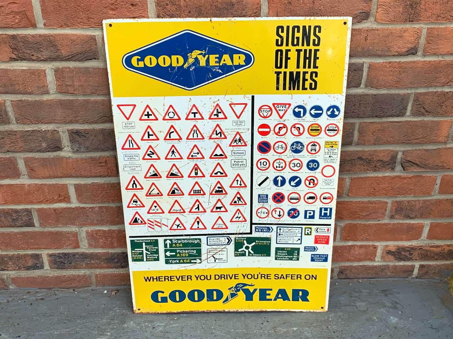 <p>Goodyear Signs of The Times Metal Sign</p>