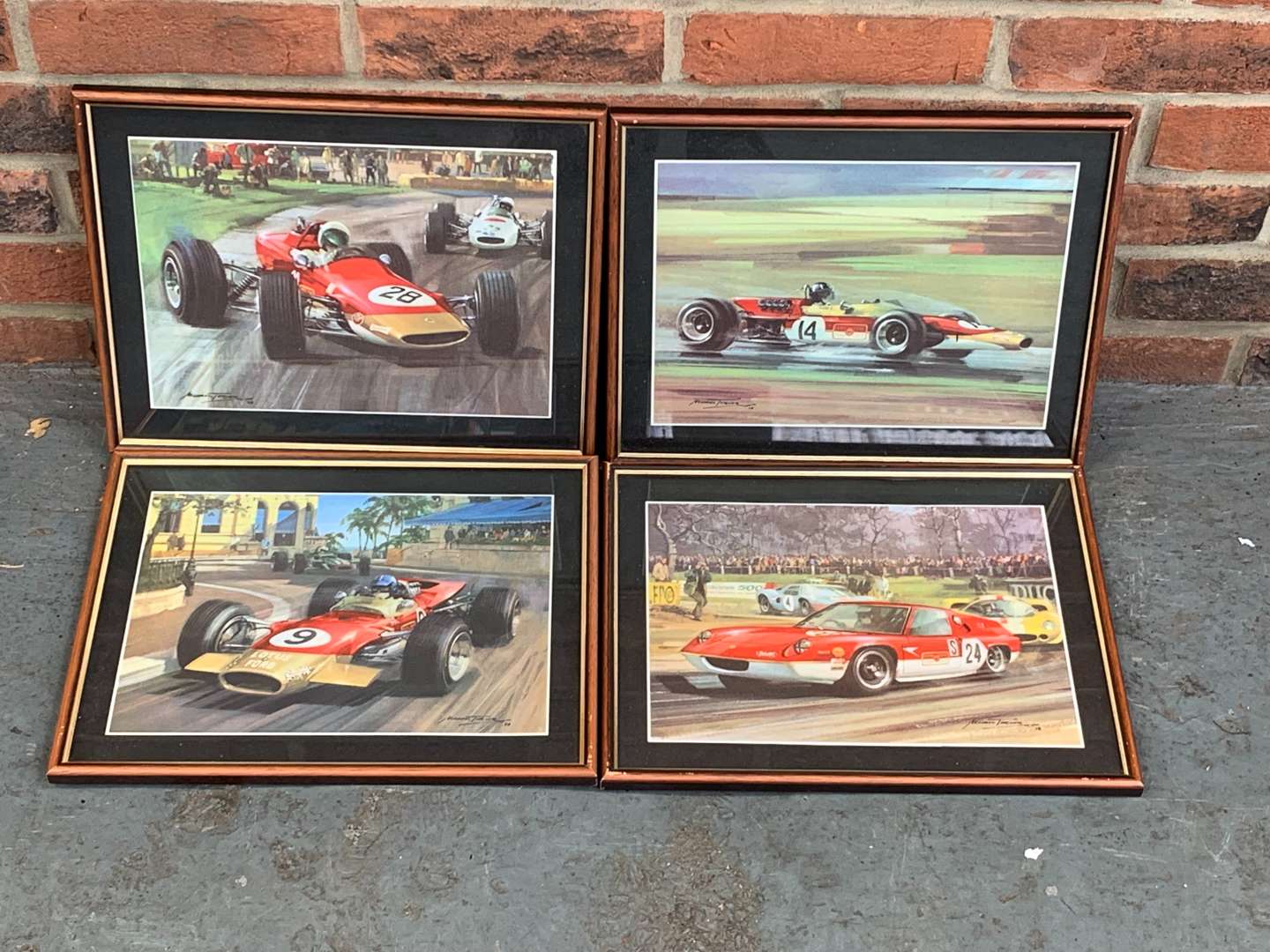 <p>Four Framed Michael Turner Racing Prints&nbsp;</p>