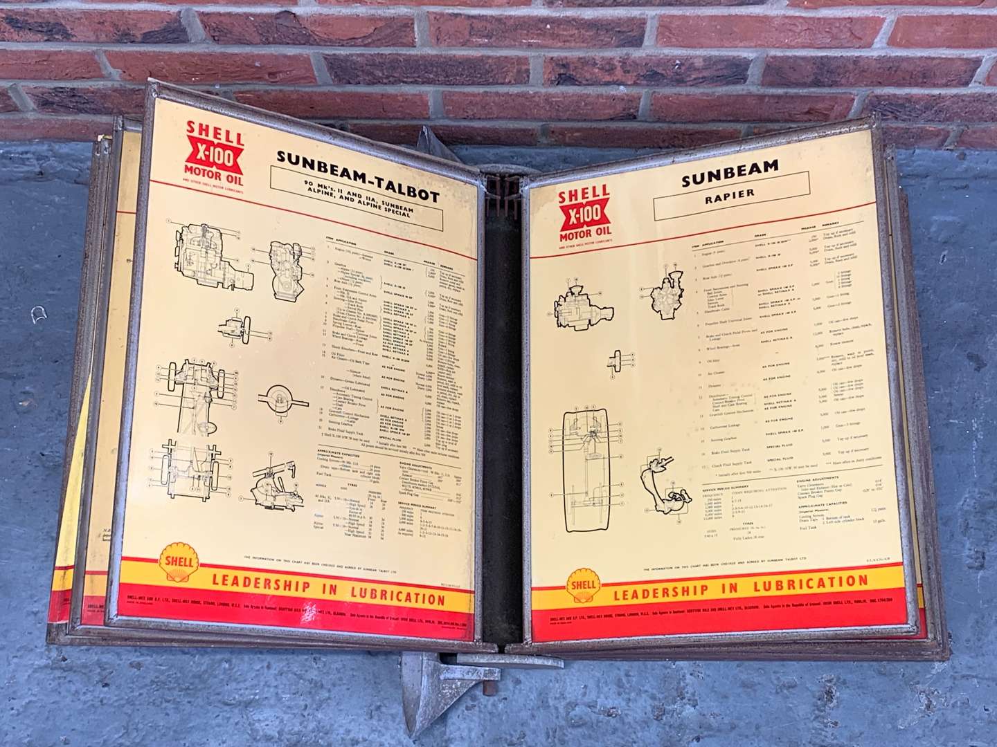 <p>Shell Motor Oil Wall Mounted Manuals&nbsp;</p>