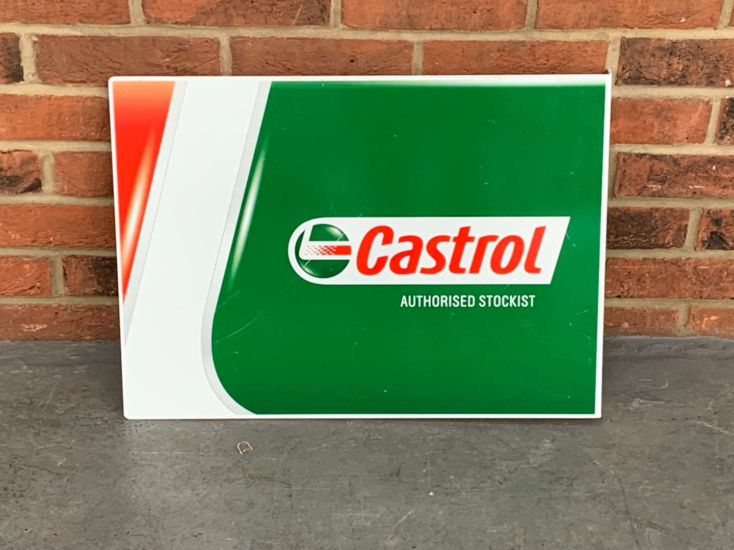 <p>Castrol Authorised Stockist Flange Sign</p>