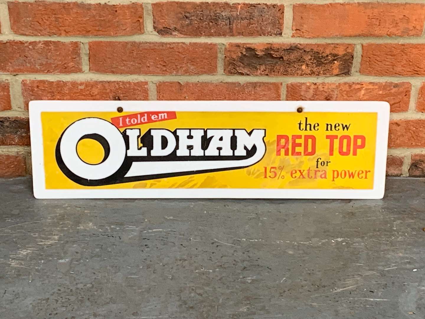 <p>Oldham Perspex Sign</p>