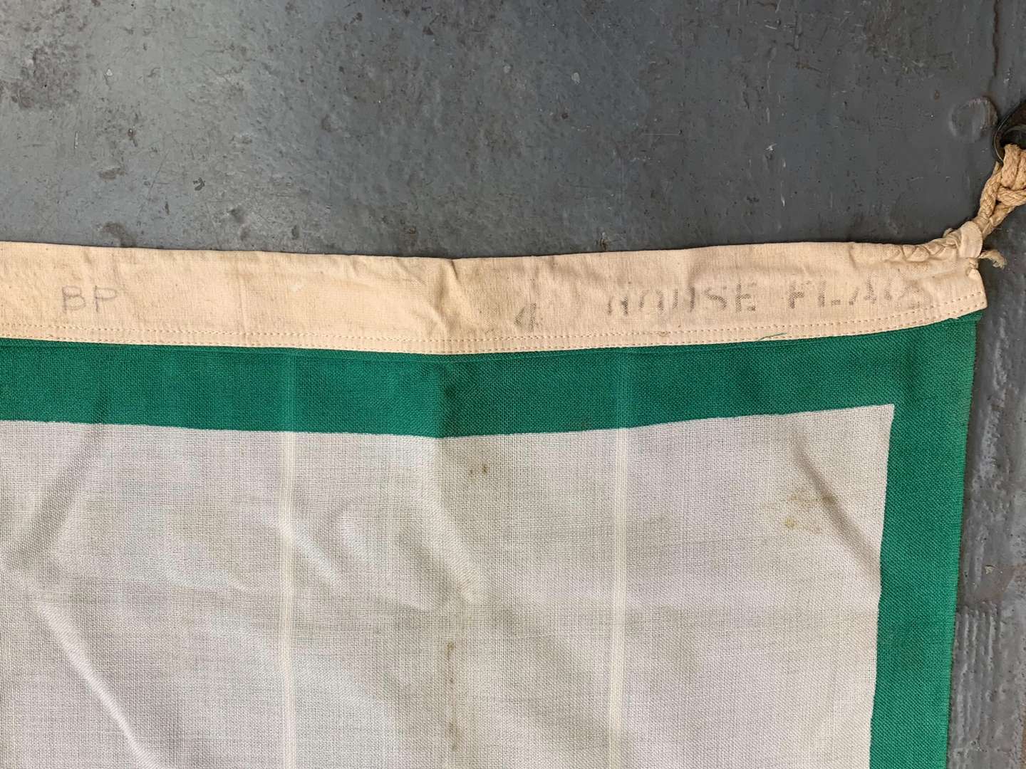 <p>Original BP Liveried Forecourt Cloth Flag</p>