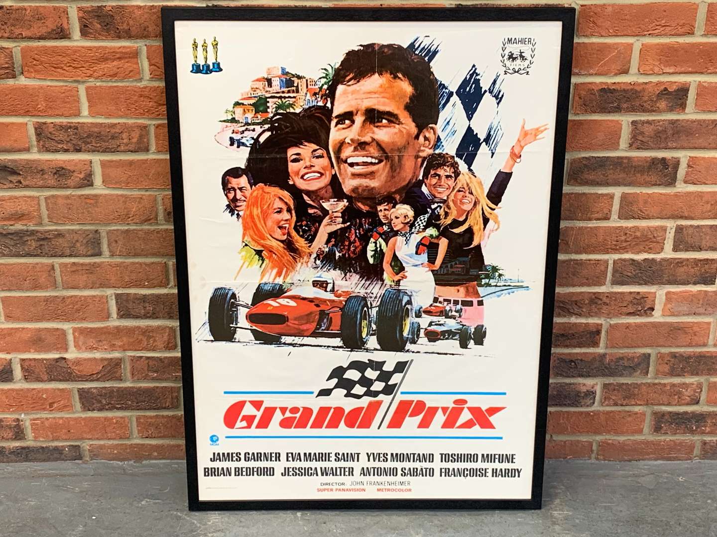 <p>Original Framed Grand Prix Film Poster</p>