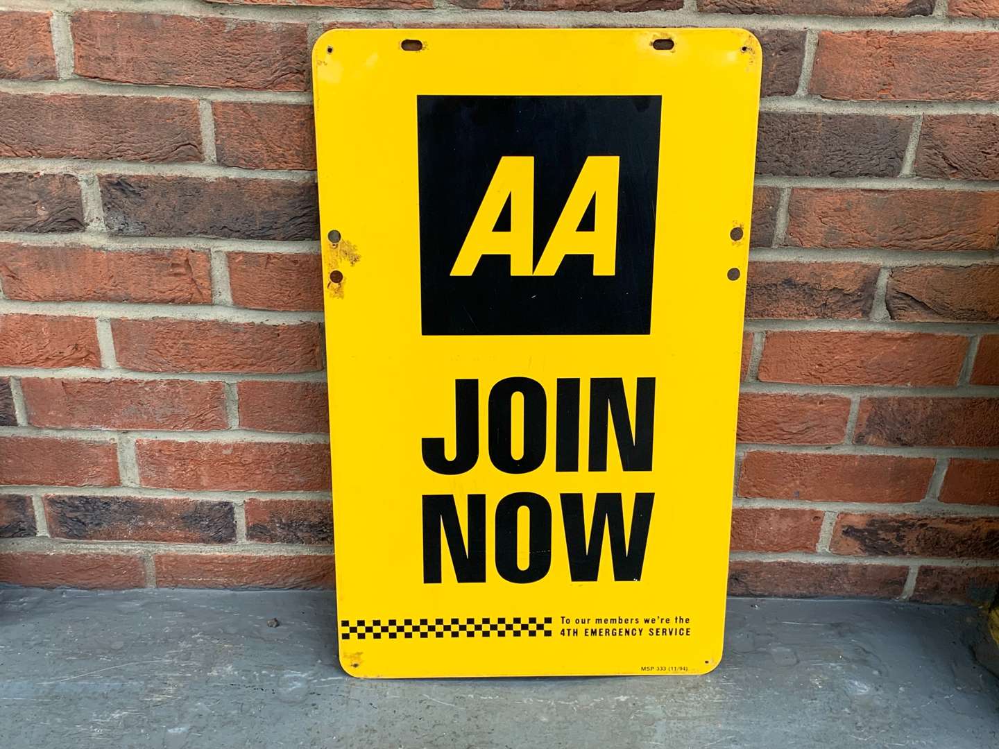 <p>AA Join Now Aluminium Sign</p>