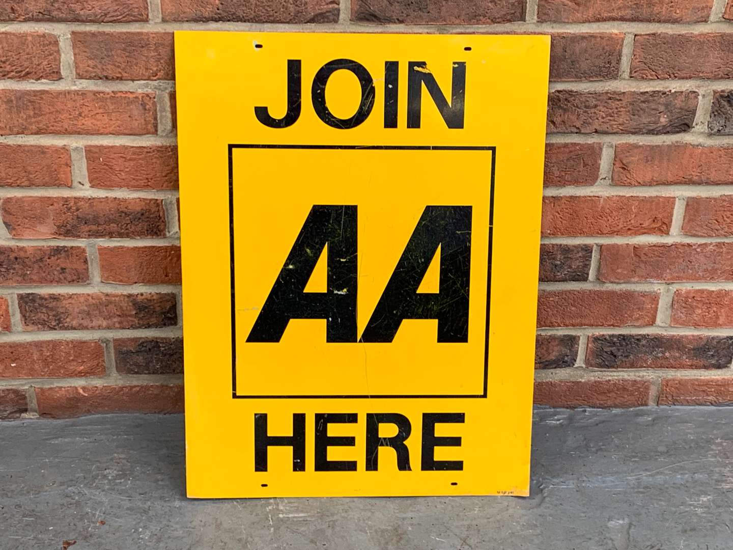 <p>AA Join Here Metal Sign</p>