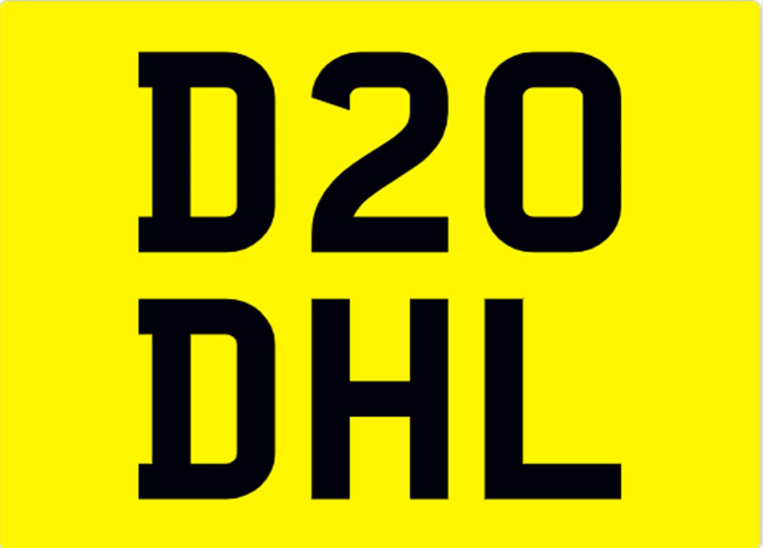 <p>&nbsp; D20 DHL Registration Number</p>