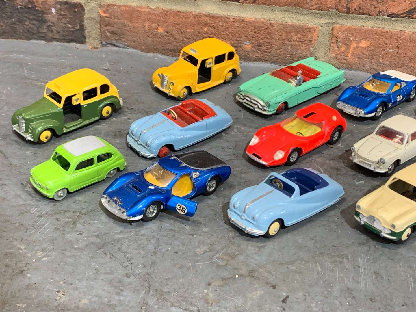 <p>Quantity of Dinky Play Worn Model Cars</p>