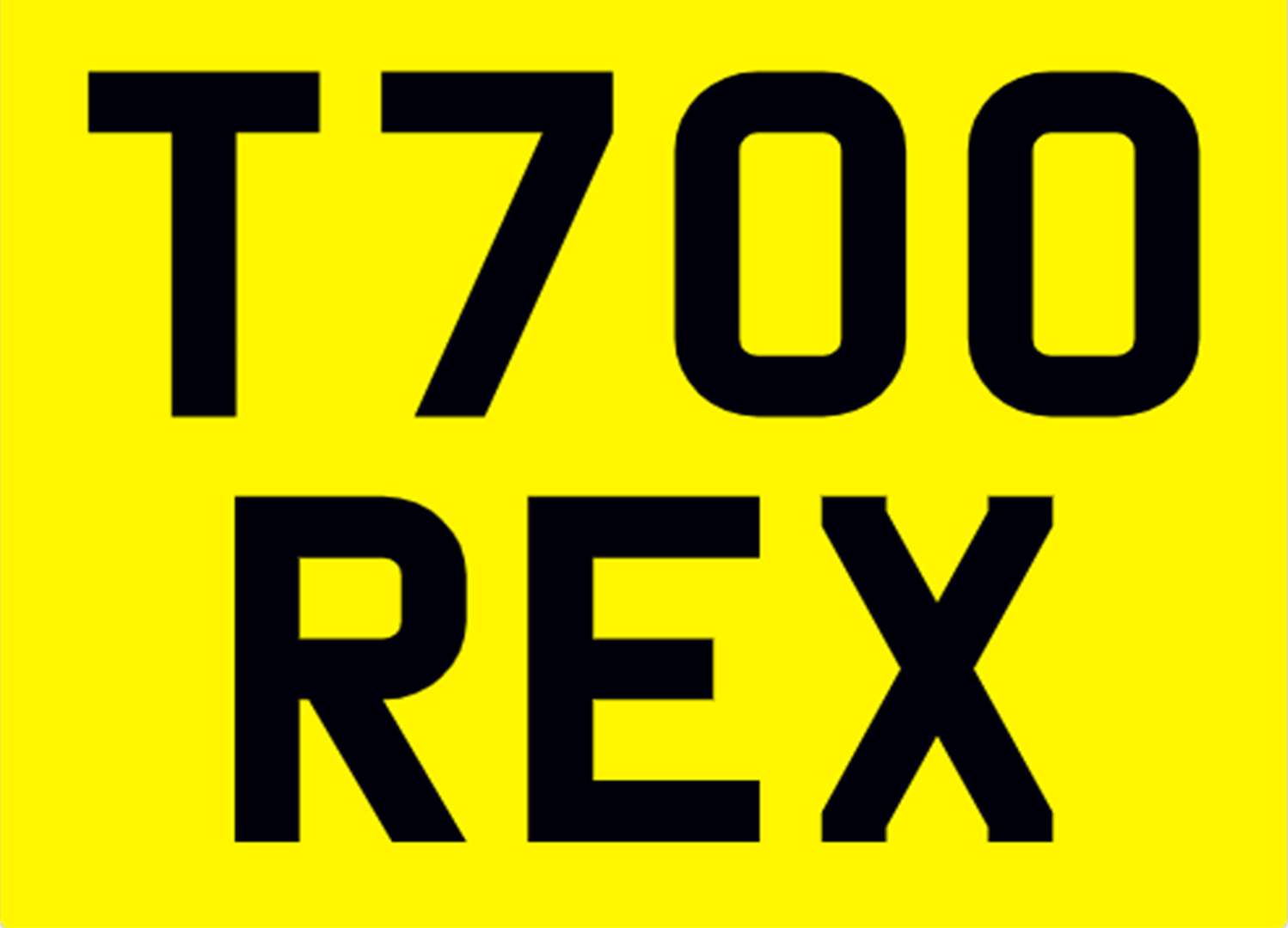 <p>&nbsp; T700 REX Registration Number&nbsp;</p>