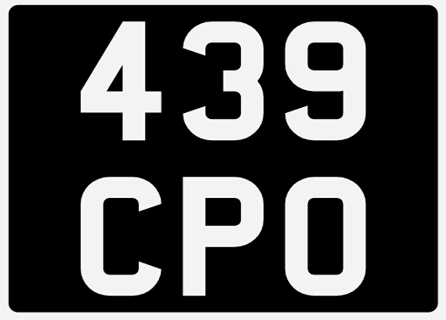 <p>&nbsp; 439 CPO Registration Number&nbsp;</p>