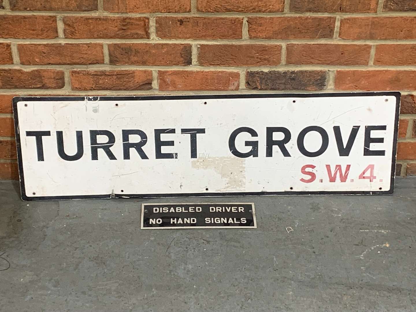 <p>Turret Grove Road Sign and Disabled Driver Sign (2)</p>