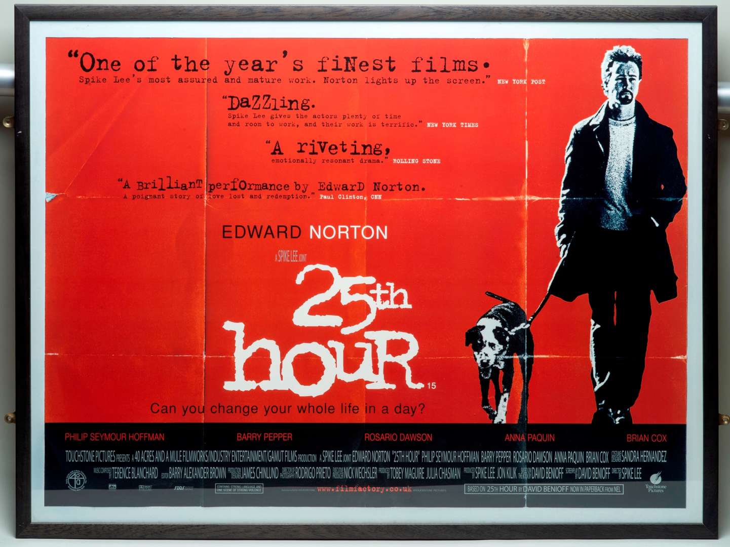 <p>“25th Hour”, original movie poster</p>