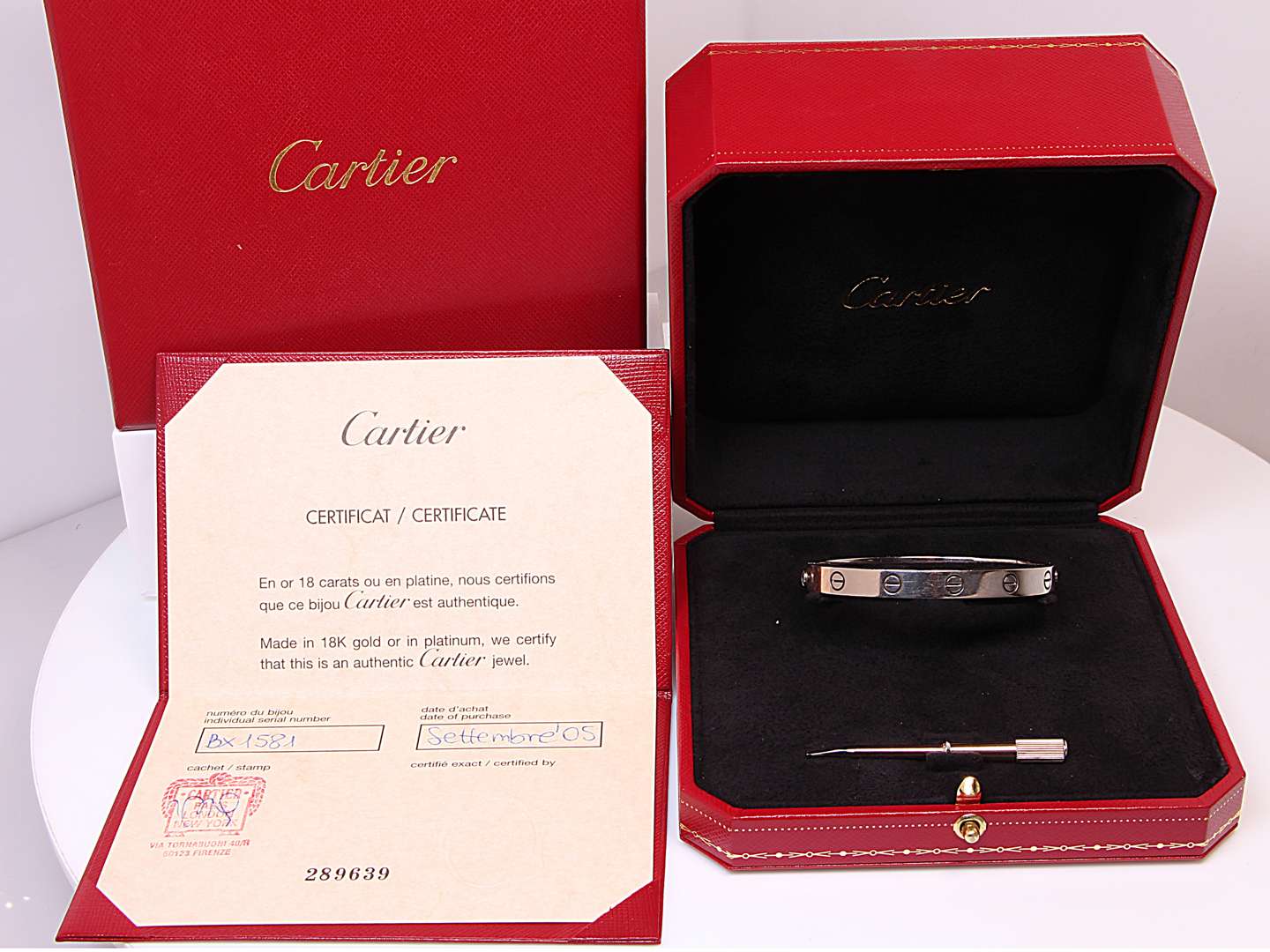 <p>Cartier Love Bracelet</p>