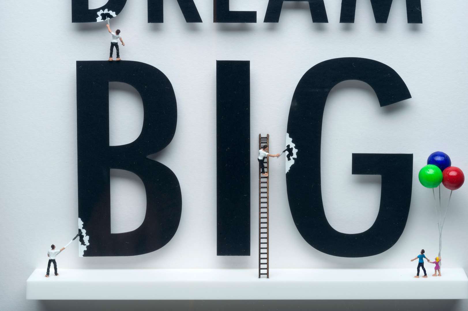 <p>Dream Big wall sculpture by Nic Joly</p>