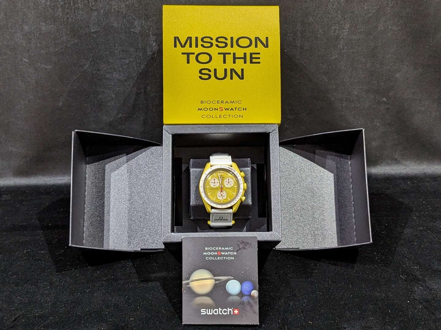 <p>Omega Swatch “Mission to the Sun” men's watch</p>