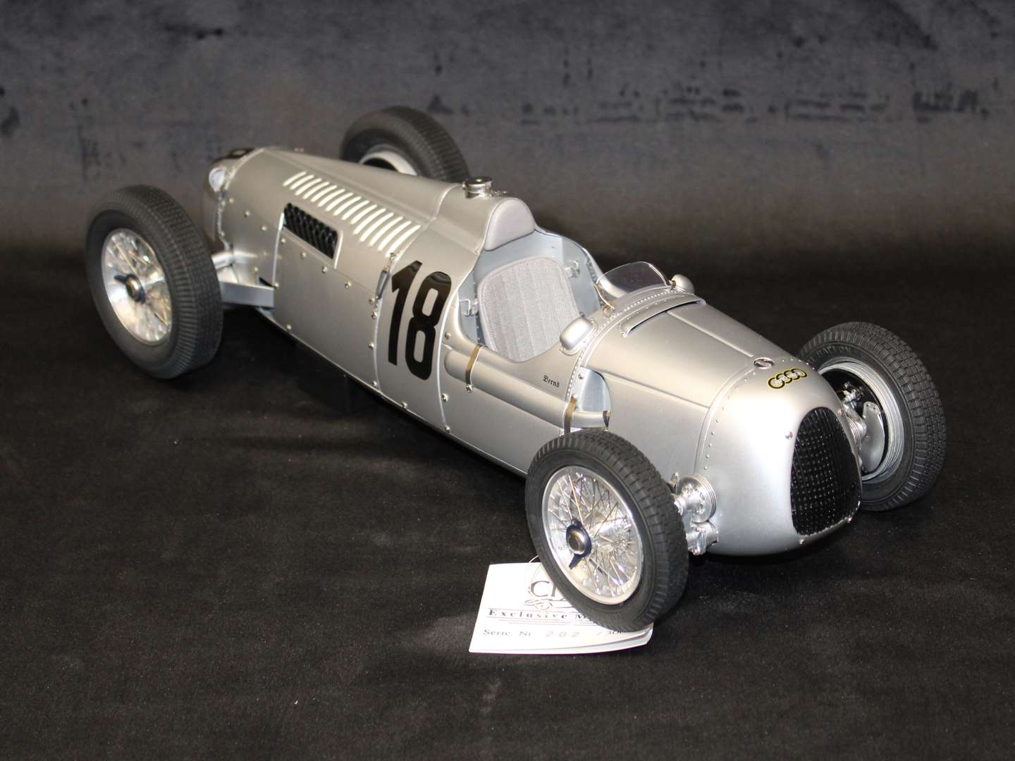 <p>1936 CMC Auto Union Typ C, Nurburgring, Rosemeyer</p>