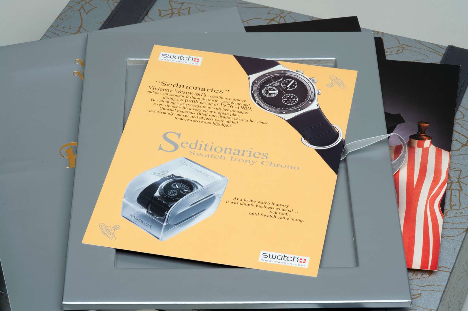 <p>Vivienne Westwood Swatch watch box set</p>