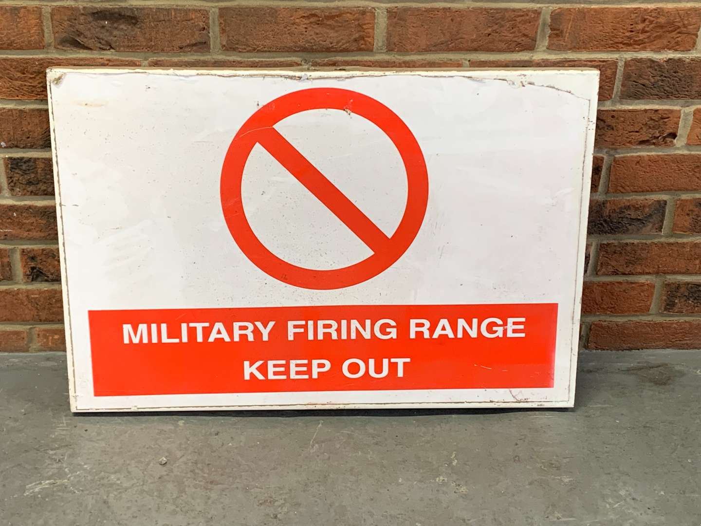 <p>Military Firing Range Warning Sign&nbsp;</p>