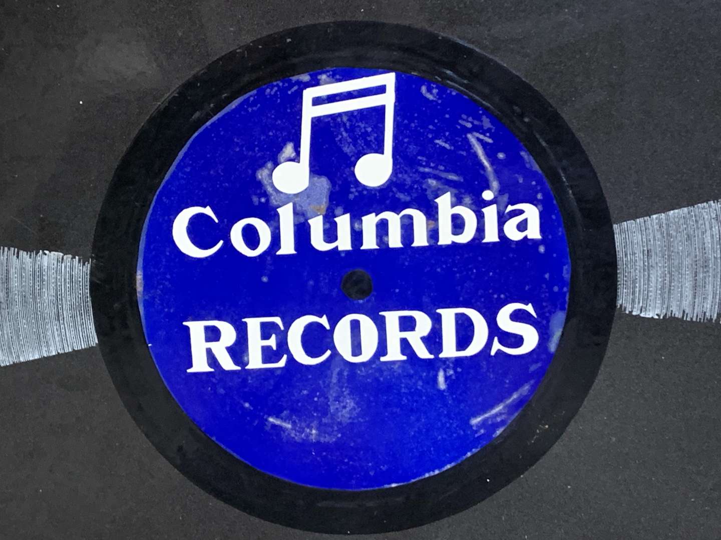<p>Columbia Records Enamel Sign</p>