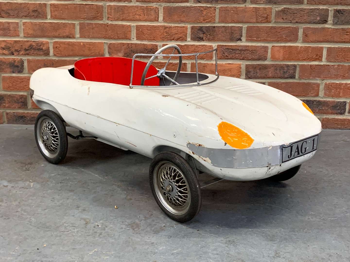 <p>E-Type Tin Plate Child's Pedal Car</p>