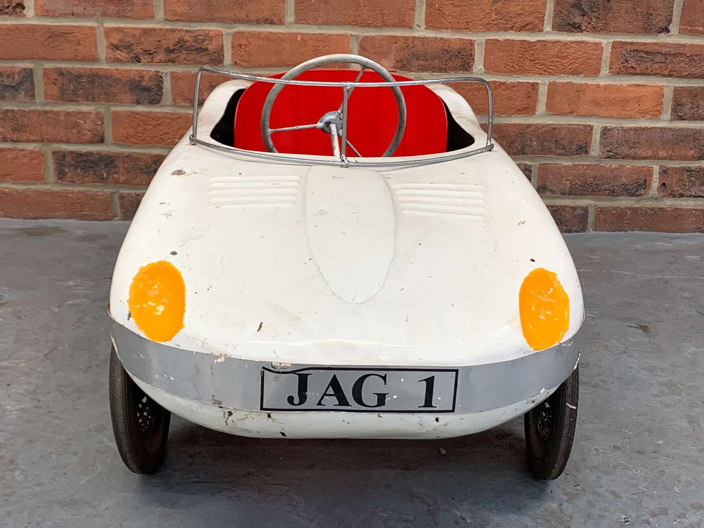 <p>E-Type Tin Plate Child's Pedal Car</p>