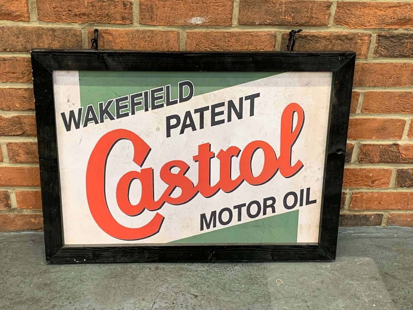 <p>Castrol Motor Oil Made Hanging Sign</p>