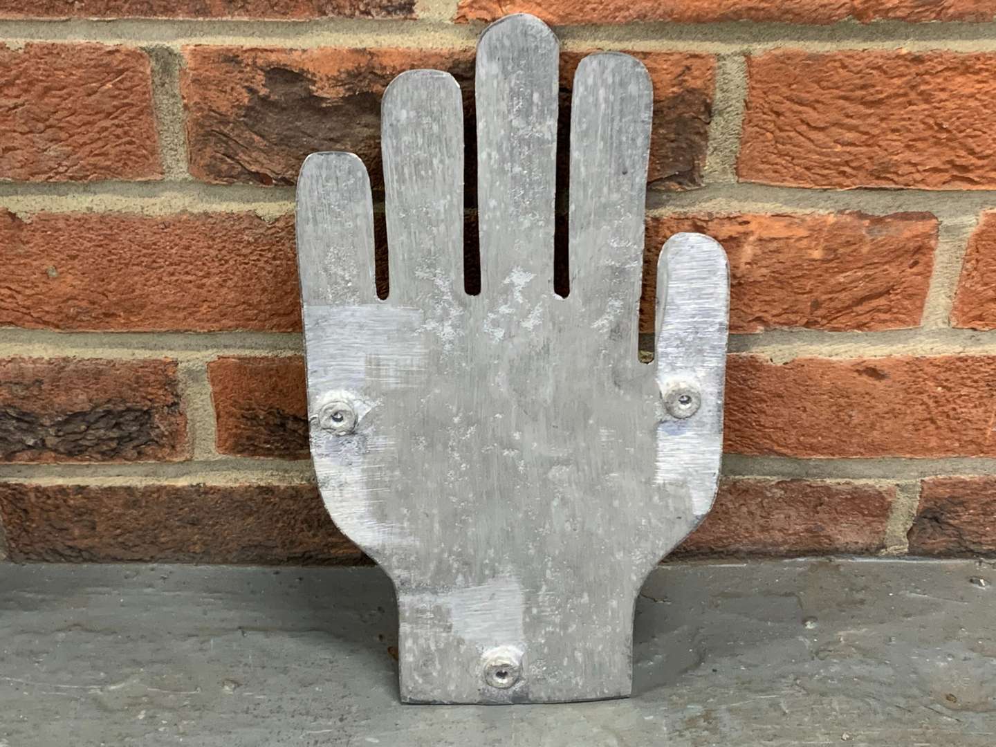 <p>Power Ethyl Cast Aluminium Hand Sign</p>