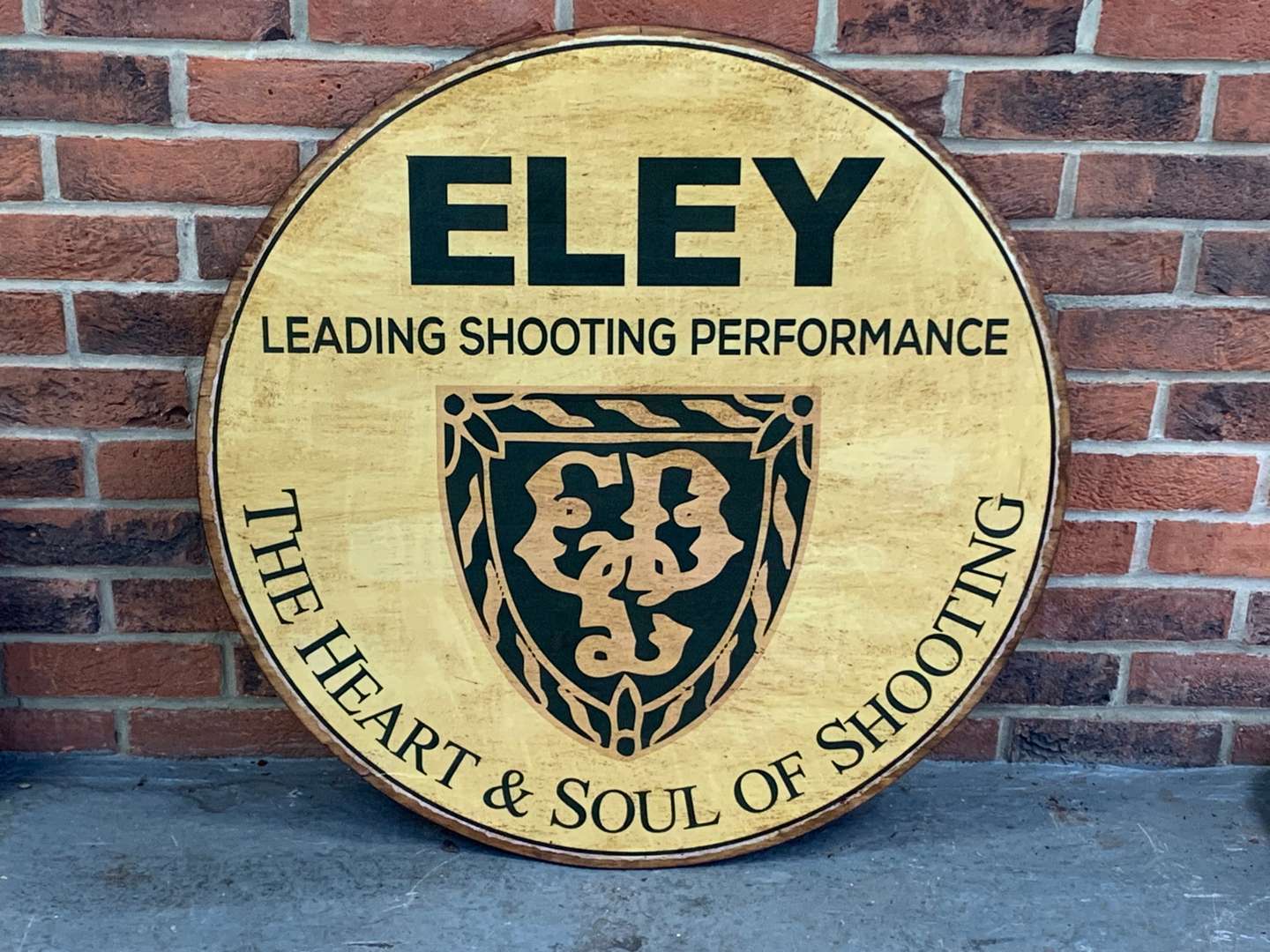 <p>Wooden Made Eley Leading Shooting Performance Sign</p>