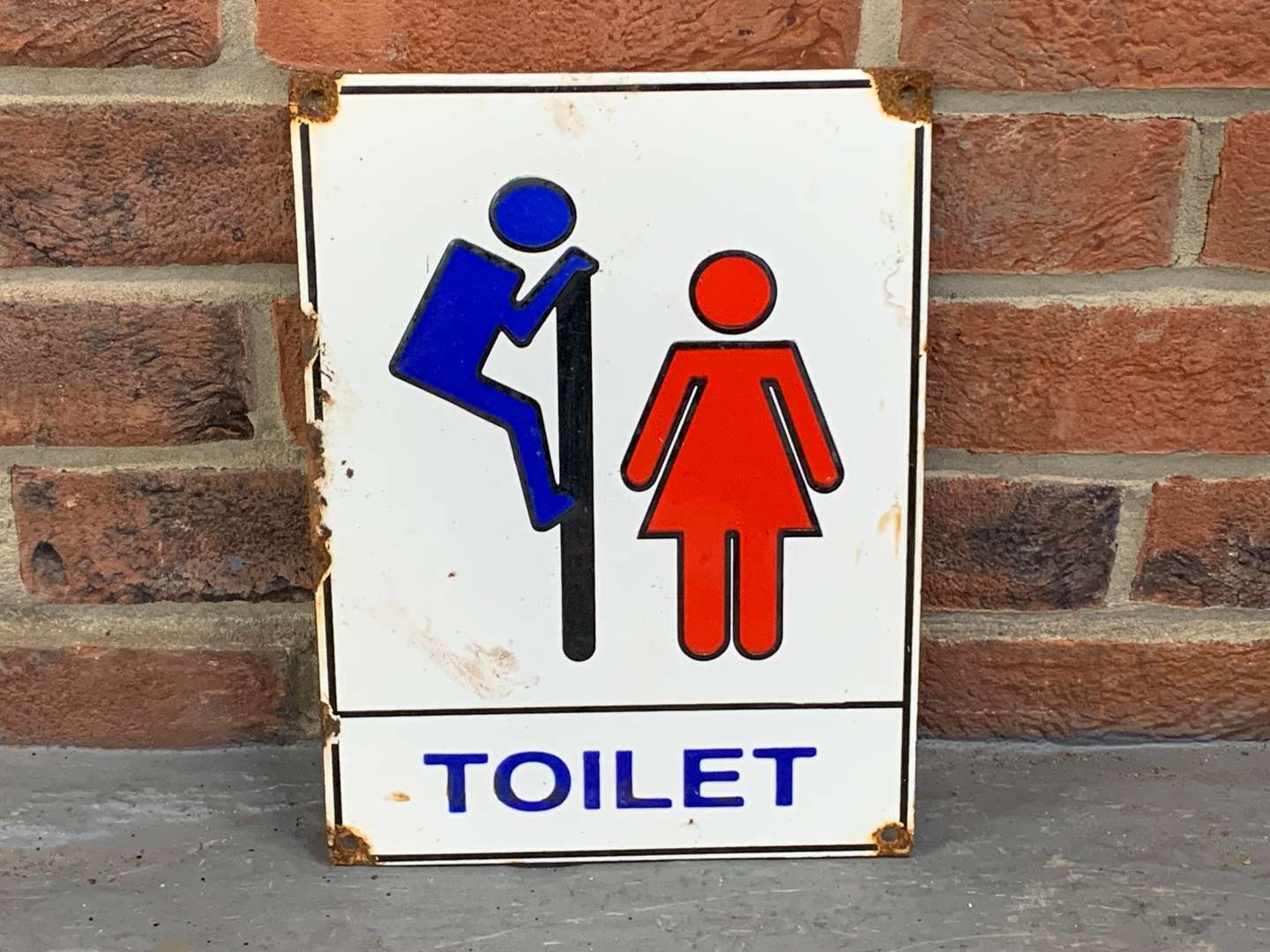 <p>Novelty Toilet Enamel Sign</p>