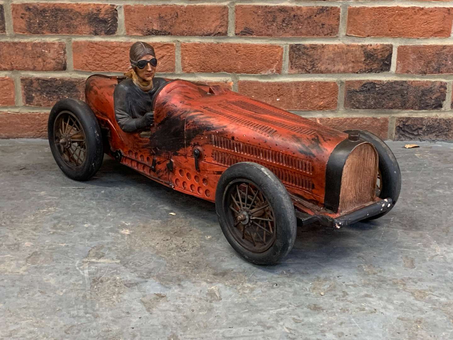 <p>Vintage Model of a Race Car</p>