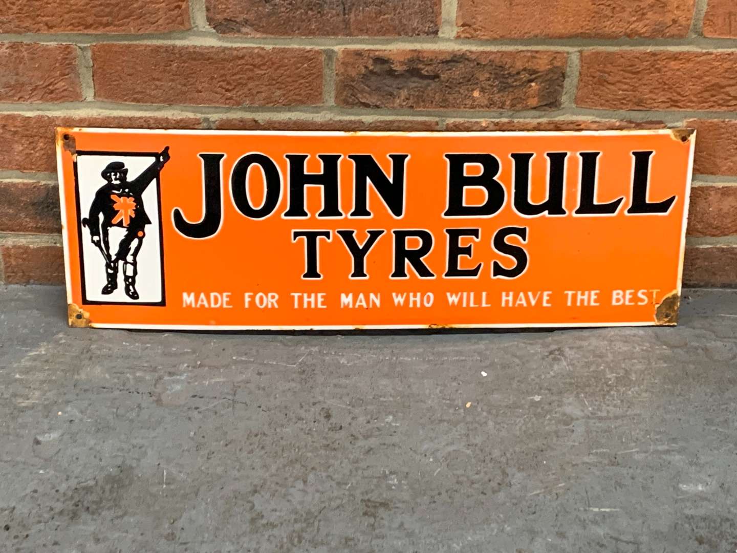 <p>John Bull Tyre's Enamel Sign</p>