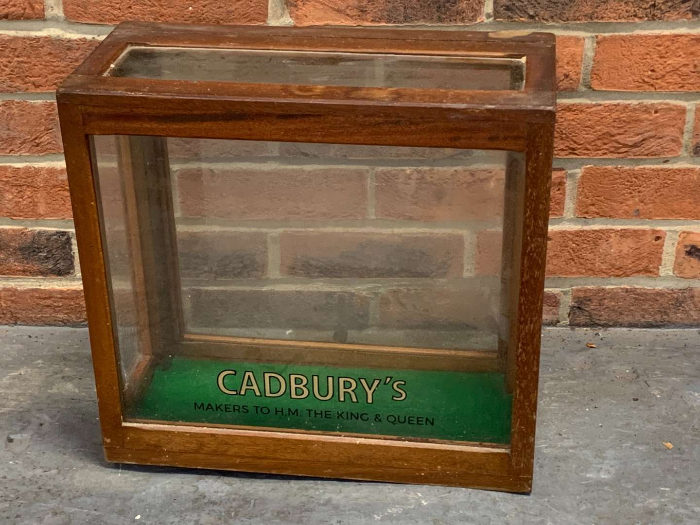 <p>Small Cadbury's Made Display Cabinet</p>