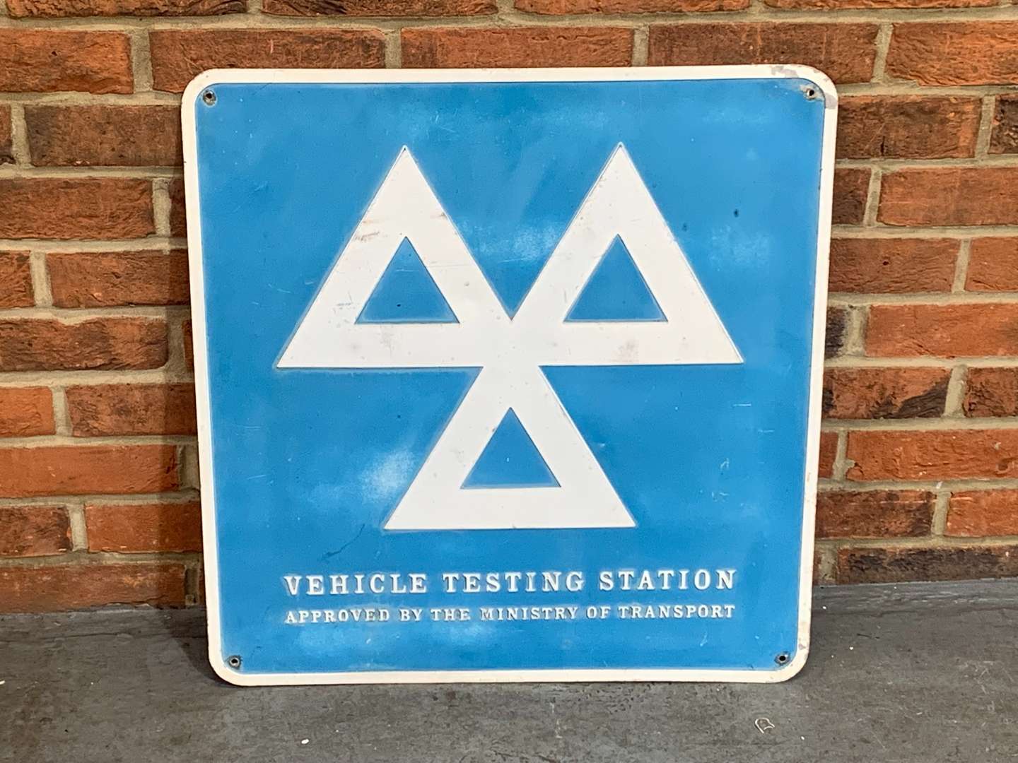 <p>Vehicle Testing Station Sign</p>