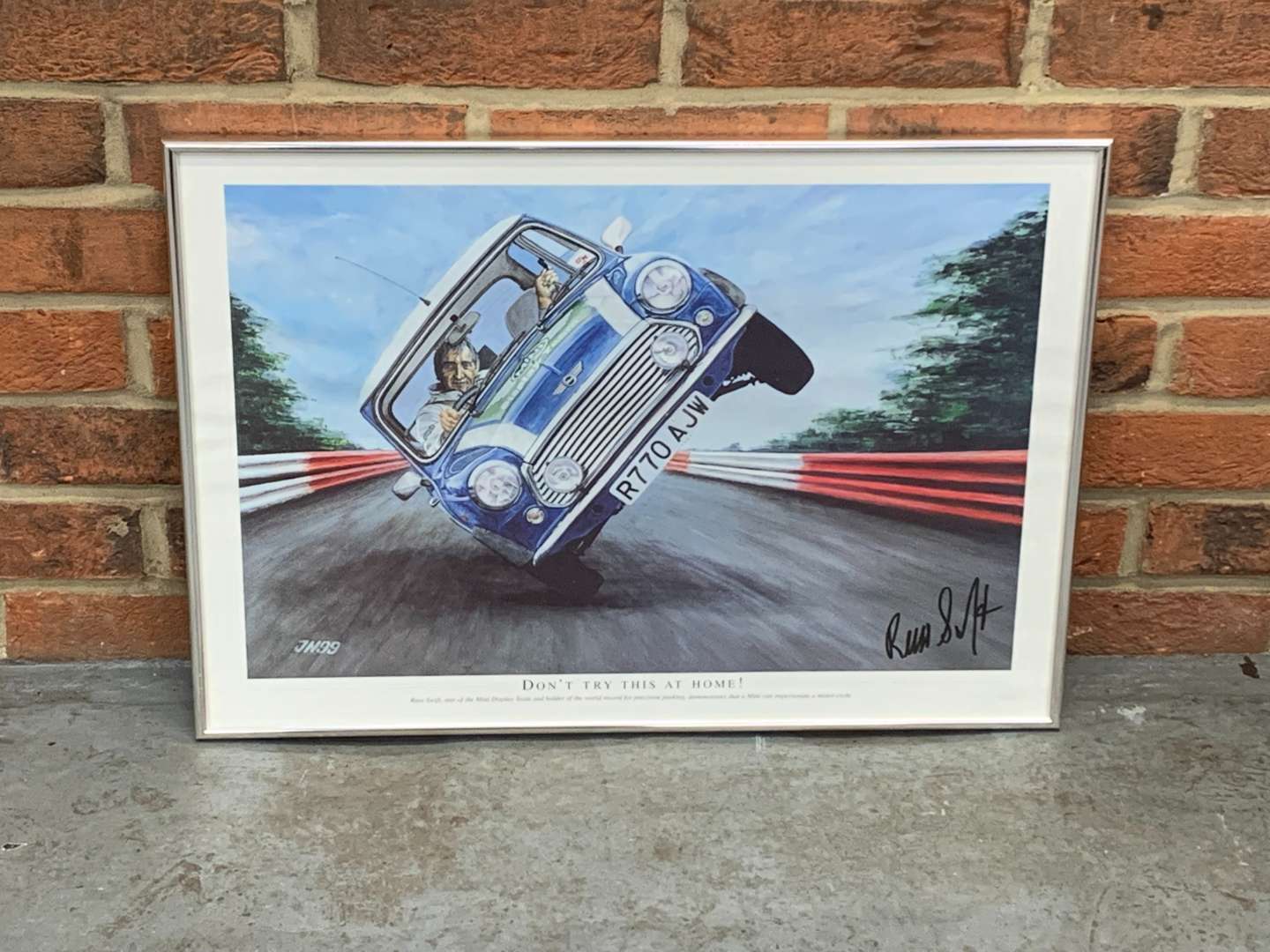 <p>Russ Swift Framed “Don't Try This at Home” Print</p>
