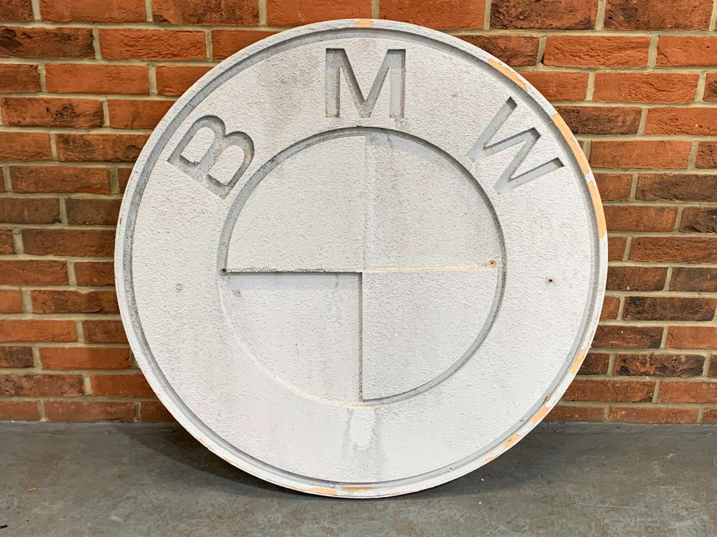 <p>Large BMW Wooden Emblem Sign</p>